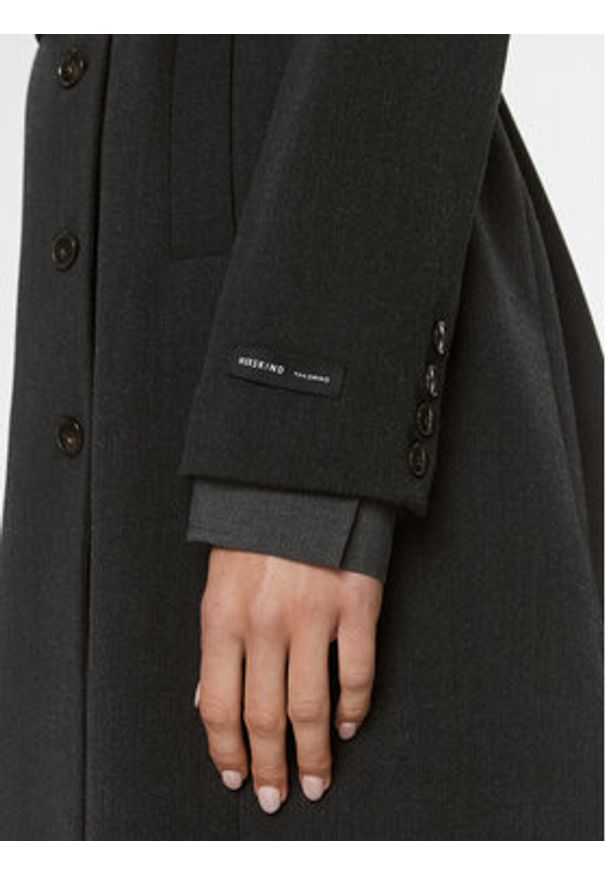 Herskind Płaszcz wełniany Ezara 4903956 Szary Regular Fit. Kolor: szary. Materiał: syntetyk