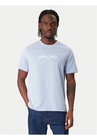 Calvin Klein Jeans T-Shirt NYC Graphic LV14RE831G Fioletowy Regular Fit. Kolor: fioletowy. Materiał: bawełna #1