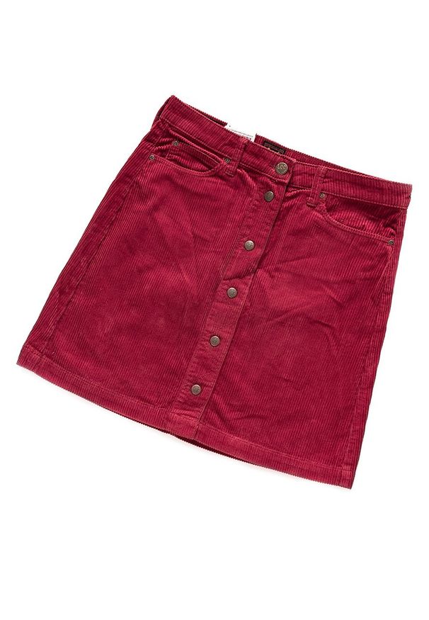 Lee - SPÓDNICA SZTRUKSOWA LEE A LINE SKIRT BIKINI RED L38NDC87 112108271. Materiał: sztruks