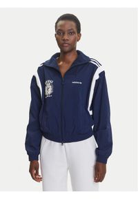 Adidas - adidas Bluza Mascotte Woven JY2809 Granatowy Regular Fit. Kolor: niebieski. Materiał: syntetyk