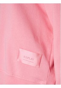 Replay Bluza W3704E.000.23650P Różowy Regular Fit. Kolor: różowy. Materiał: bawełna #4