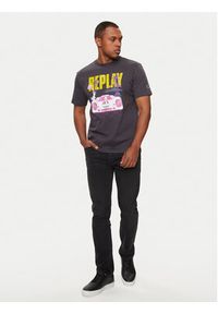 Replay T-Shirt M6810.000.22662 Czarny Regular Fit. Kolor: czarny. Materiał: bawełna #3