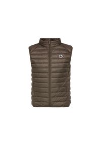 Jott - Kurtka puchowa bez rękawów JOTT Tom. Typ kołnierza: kaptur. Kolor: brązowy, beżowy, wielokolorowy. Materiał: puch. Długość rękawa: bez rękawów #1