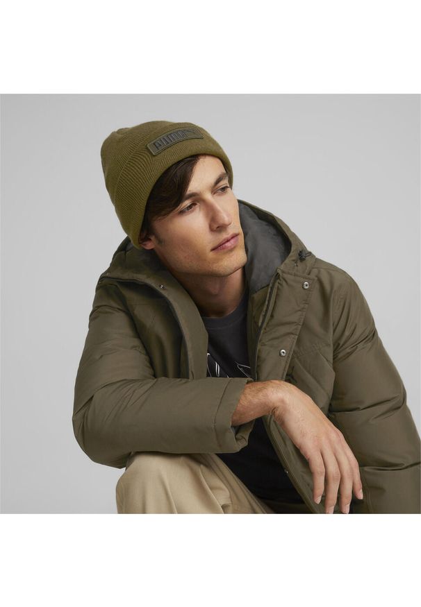 Puma Czapka Classic Cuff 02343408. Kolor: wielokolorowy, czarny, zielony. Sezon: zima. Styl: sportowy