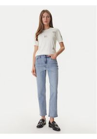DKNY Sweter DJ6R0242 Écru Regular Fit. Kolor: kremowy. Materiał: syntetyk #4