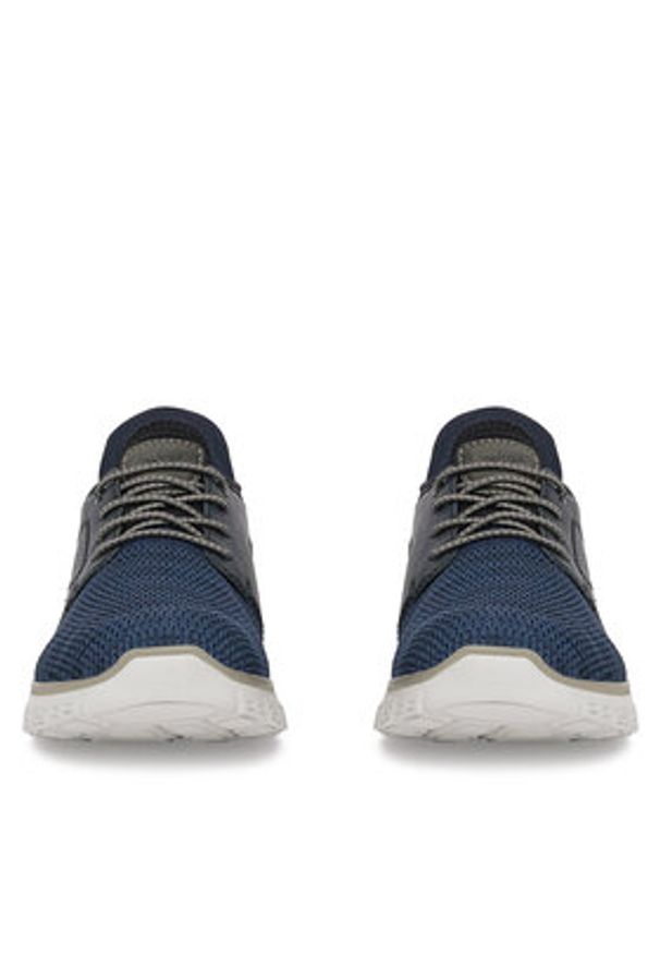 Rieker Sneakersy B6658-14 Granatowy. Kolor: niebieski. Materiał: materiał