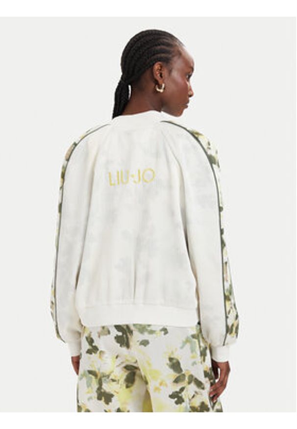 Liu Jo Sport Kurtka bomber TA6256 T358A Kremowy Regular Fit. Kolor: kremowy. Materiał: syntetyk. Styl: sportowy