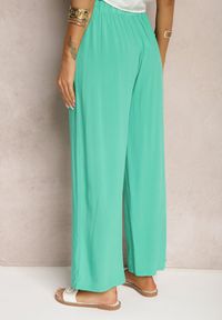 Renee - Zielone Spodnie Karrill. Kolor: zielony. Materiał: wiskoza. Długość: długie. Sezon: lato. Styl: elegancki