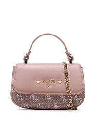 Guess Torebka Crossbody Flap Bag J3GZ17 WFEN0 Różowy. Kolor: różowy. Materiał: skórzane