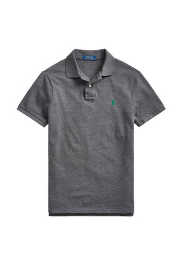 Polo Ralph Lauren Polo 710782592002 Szary Slim Fit. Typ kołnierza: polo. Kolor: szary. Materiał: bawełna