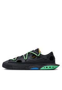 Nike Sneakersy Blazer Low'77 / OW DH7863 001 Czarny. Kolor: czarny. Materiał: skóra #4