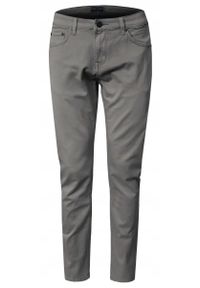 Bawełniane Spodnie Chinos, Regular - Pako Jeans - Ciemny Popiel. Okazja: na spotkanie biznesowe, do pracy. Materiał: elastan, bawełna. Styl: klasyczny, biznesowy