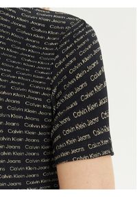 Calvin Klein Jeans Sukienka codzienna J20J223205 Czarny Slim Fit. Okazja: na co dzień. Kolor: czarny. Materiał: bawełna. Typ sukienki: proste. Styl: casual