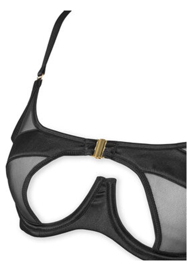 Hunkemöller Biustonosz z fiszbiną Vienna 301821 Czarny. Kolor: czarny. Materiał: syntetyk