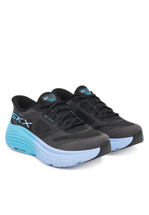 skechers - Skechers Buty do biegania Max Cushioning Endeavour 129473/BKBL Czarny. Kolor: czarny. Materiał: materiał