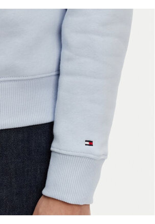 TOMMY HILFIGER - Tommy Hilfiger Bluza WW0WW39791 Błękitny Relaxed Fit. Kolor: niebieski. Materiał: bawełna