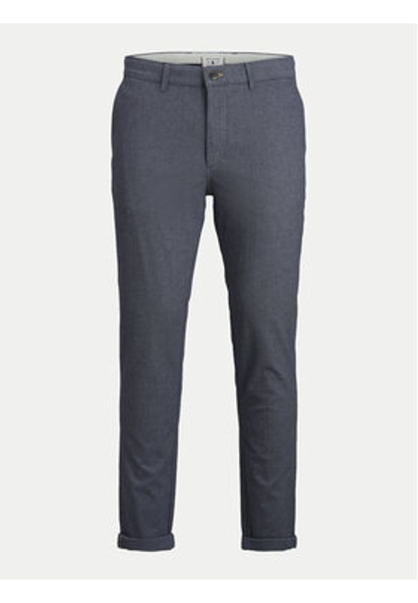 Jack & Jones Chinosy Marco 12206199 Niebieski Slim Fit. Kolor: niebieski. Materiał: bawełna