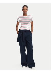 Tommy Jeans T-Shirt Essential DW0DW17383 Biały Slim Fit. Kolor: biały. Materiał: bawełna #5