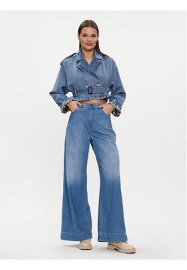 Liu Jo Kurtka jeansowa UA4233 DS059 Niebieski Regular Fit. Kolor: niebieski. Materiał: bawełna