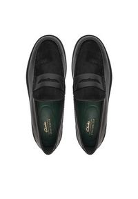 Clarks Mokasyny CraftJames Lo 26184686 Czarny. Kolor: czarny. Materiał: skóra