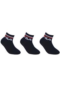 Skarpety Fila dla Dzieci 3-Pack Granatowy Rozmiar 27-30. Kolor: niebieski. Materiał: bawełna