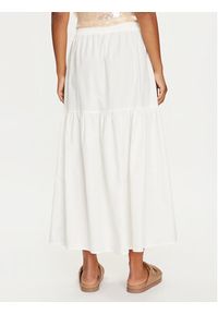 Vero Moda Spódnica trapezowa Charlotte 10303657 Biały Regular Fit. Kolor: biały. Materiał: bawełna #3