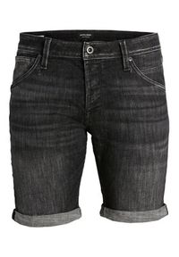 Jack & Jones - Jack&Jones Szorty jeansowe Rick 12226239 Czarny Regular Fit. Kolor: czarny. Materiał: jeans, bawełna #4