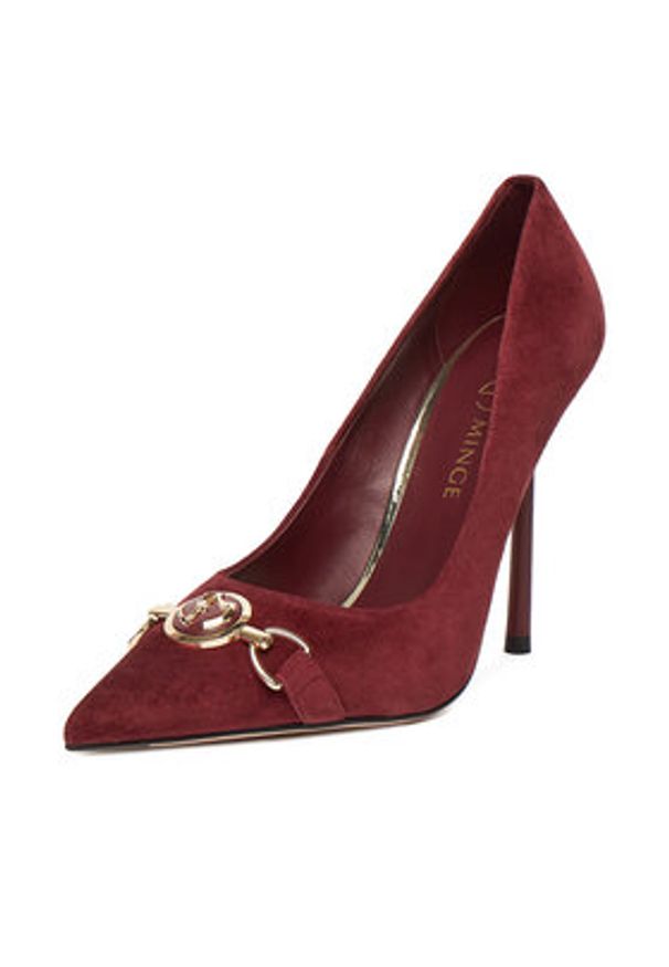 Eva Minge Szpilki EO-LILA-1677-13-3S Bordowy. Kolor: czerwony. Materiał: skóra, zamsz. Obcas: na szpilce