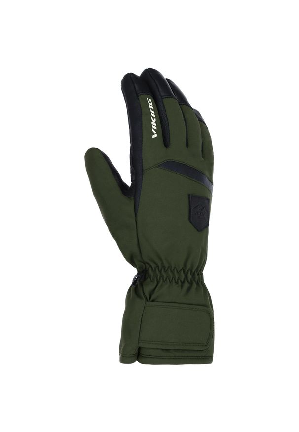 Viking - Rękawice narciarskie męskie VIKING Lars. Kolor: zielony. Sezon: zima. Sport: narciarstwo