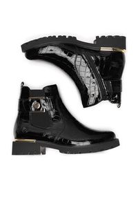 Remonte Botki D8684-03 Czarny. Kolor: czarny. Materiał: skóra #5