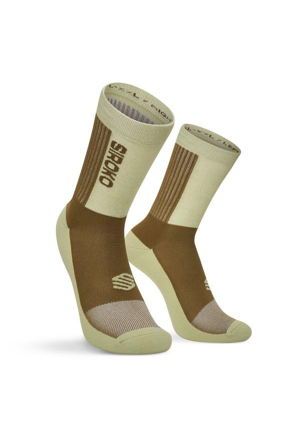 SIROKO - Skarpety rowerowe MTB Kolarstwo Siroko MTB Shred Matcha. Kolor: zielony. Materiał: materiał. Sport: kolarstwo