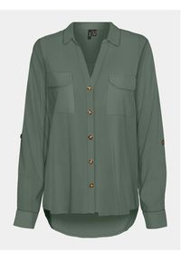Vero Moda Koszula 10275283 Zielony Regular Fit. Kolor: zielony. Materiał: wiskoza #6