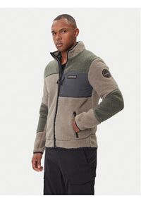 Napapijri Polar Yupik NP0A4GNT Zielony Regular Fit. Kolor: zielony. Materiał: syntetyk