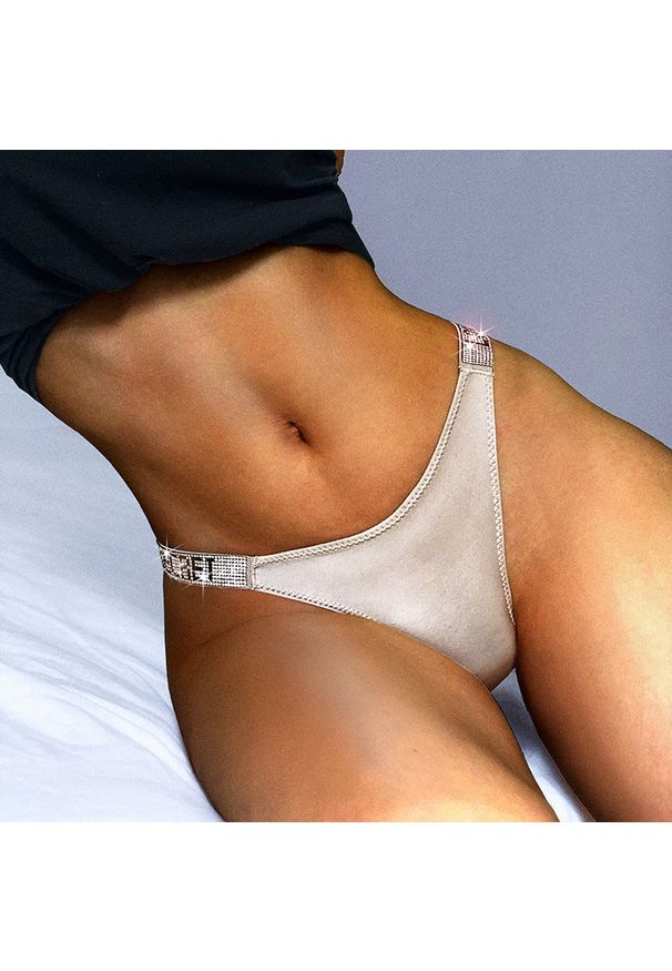 Intica - Stringi sportowe z cyrkoniami do codziennego użytku Dorolisa. Materiał: materiał