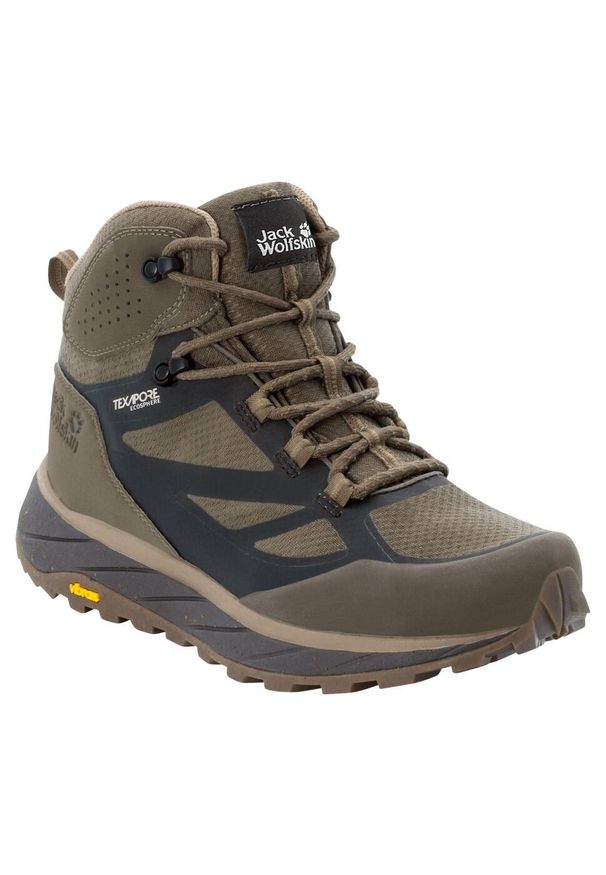 Buty trekkingowe męskie Jack Wolfskin Terraventure Texapore Mid. Kolor: wielokolorowy, beżowy, brązowy. Sport: turystyka piesza
