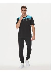 Hugo T-Shirt Melted 50515212 Czarny Regular Fit. Kolor: czarny. Materiał: bawełna