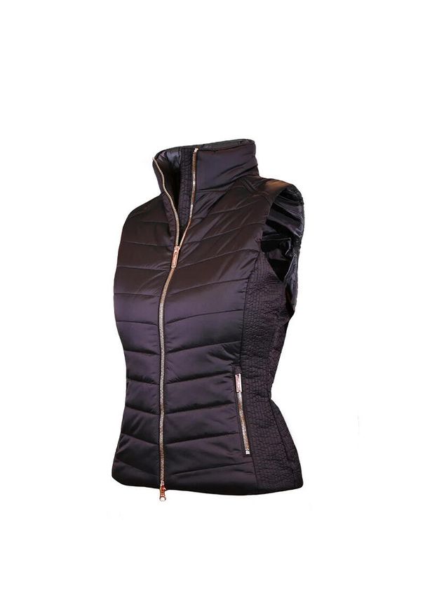 EQUESTRIAN STOCKHOLM - Damska kurtka bez rękawów Equestrian Stockholm. Kolor: brązowy. Materiał: puch. Długość rękawa: bez rękawów. Styl: sportowy