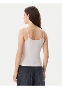 Calvin Klein Jeans Top Monologo J20J223105 Różowy Slim Fit. Kolor: różowy. Materiał: bawełna #4