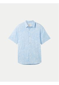 Tom Tailor Denim Koszula 1040161 Błękitny Relaxed Fit. Kolor: niebieski. Materiał: bawełna, len #3