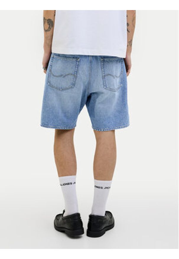 Jack & Jones Szorty jeansowe Tony 12269533 Niebieski Loose Fit. Kolor: niebieski. Materiał: bawełna