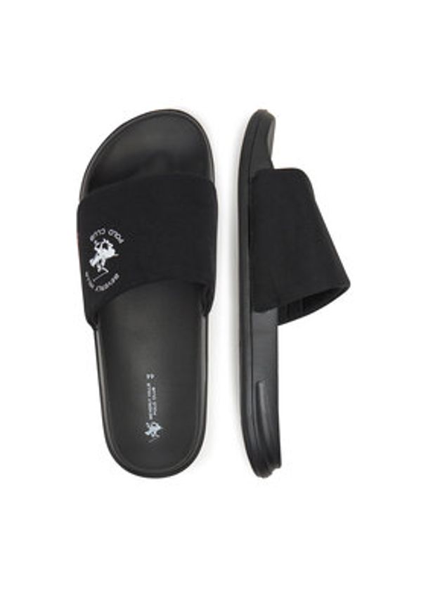 Beverly Hills Polo Club Klapki M-835112 Czarny. Kolor: czarny. Materiał: materiał