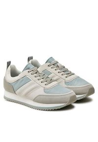 Calvin Klein Sneakersy Low Top Lace Up Mix HM0HM01495 Szary. Kolor: szary. Materiał: materiał #3