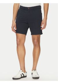 Jack & Jones - Jack&Jones Szorty materiałowe Marco 12269494 Granatowy Regular Fit. Kolor: niebieski. Materiał: bawełna