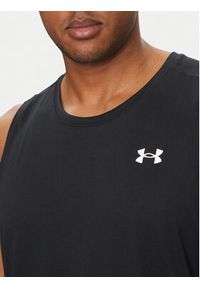 Under Armour Tank top Tech 1382795 Czarny Regular Fit. Kolor: czarny. Materiał: syntetyk #4