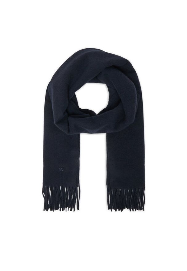 Weekend Max Mara Szalik Scoglio 2525546105 Granatowy. Kolor: niebieski. Materiał: wełna, materiał