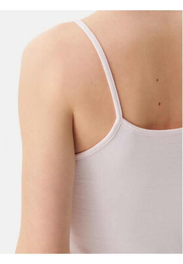 Calvin Klein Jeans Top Monologo J20J223105 Różowy Slim Fit. Kolor: różowy. Materiał: bawełna