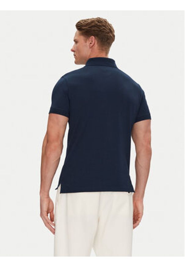 TOMMY HILFIGER - Tommy Hilfiger Polo 1985 MW0MW17771 Granatowy Slim Fit. Typ kołnierza: polo. Kolor: niebieski. Materiał: bawełna