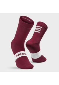 SIROKO - Skarpetki rowerowe Kolarstwo Siroko S1 Maroon Volata. Kolor: brązowy. Materiał: nylon. Sport: kolarstwo