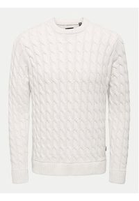 Only & Sons Sweter 22026504 Écru Regular Fit. Materiał: syntetyk #6