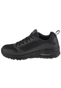 skechers - Buty sportowe Sneakersy męskie, Skechers Uno - Fastime. Zapięcie: sznurówki. Kolor: czarny, wielokolorowy. Materiał: syntetyk, materiał. Szerokość cholewki: normalna. Model: Skechers Sport. Sport: turystyka piesza